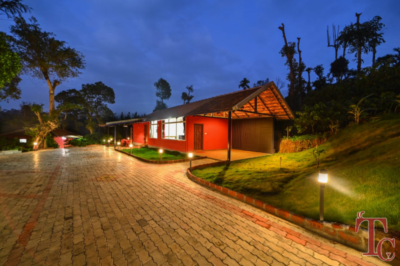 Red Villa Stay in Chikmagalur | Byduvalli Red Villa Cottages in Chikmagalur